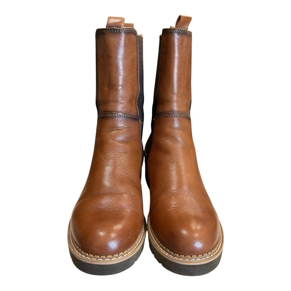 Pikolinos Women's Vicar WOV-8520 Leather Boot Studded Side Sock Panel 36 US 5